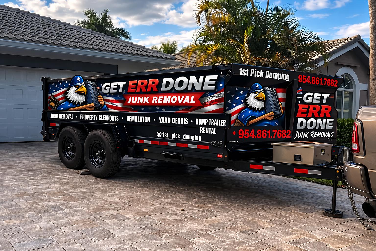 Dumpster rental truck in Middle Tennessee